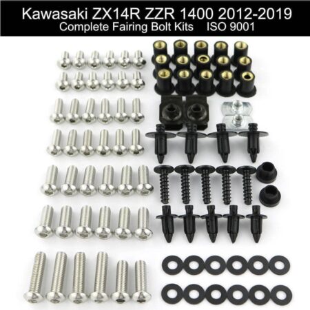 Σετ Βίδες-Κλιπάκια Για Τα Πλαστικά Kawasaki ZX-14R ZZR1400 2012-2019