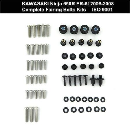 Σετ Βίδες-Κλιπάκια Για Τα Πλαστικά Kawasaki Ninja 650R ER-6f 2006-2008