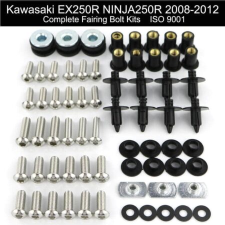 Σετ Βίδες-Κλιπάκια Για Τα Πλαστικά Kawasaki EX250R NINJA 250 2008-2012