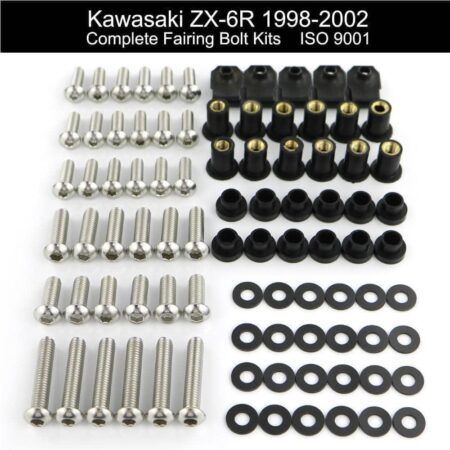 Σετ Βίδες-Κλιπάκια Για Τα Πλαστικά Kawasaki ZX-6R 1998-2002 ZZR600 2003-2008