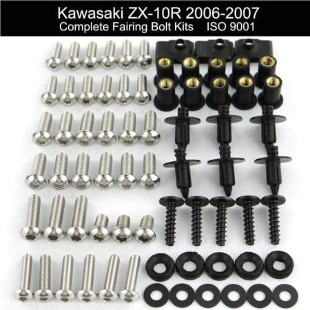 Σετ Βίδες-Κλιπάκια Για Τα Πλαστικά Kawasaki ZX-10R 2006-2007