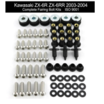 Σετ Βίδες-Κλιπάκια Για Τα Πλαστικά Kawasaki ZX-6R ZX-6RR 2003-2004